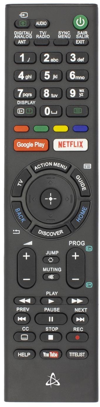 SBOX diaľkový ovládač pre Sony TV, čierny