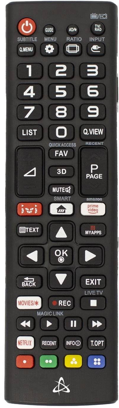 SBOX diaľkový ovládač pre LG TV, čierny