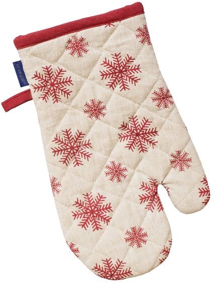SCANquilt RUKAVICA DEKORO vločky béžovočervená