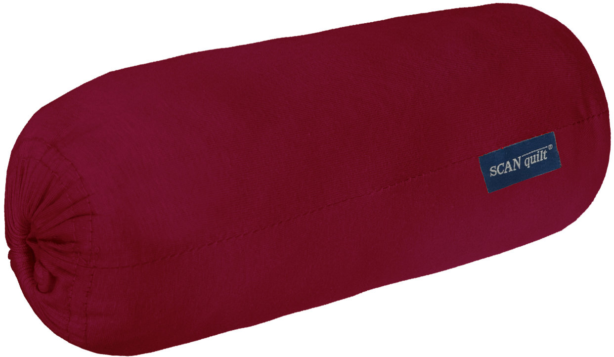 SCANquilt Prestieradlo Jersey Soft tmavo červené 100 × 220 cm