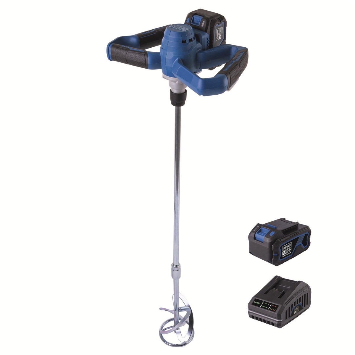 SCHEPPACH Miešadlo stavebných materiálov AKU 20V IXES BC-PMX100-X-SET L (1x 4 Ah)