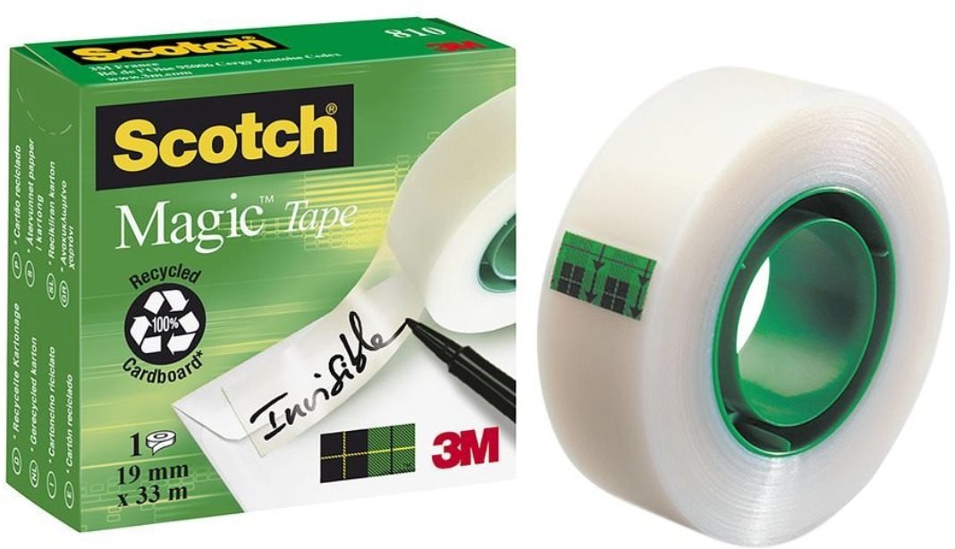 Scotch Magic 19 mm × 33 m, neviditeľná na papieri