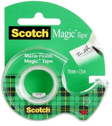 Scotch Magic 19 mm × 7.5 m, popisovateľná, s jednorazovým odvíjačom