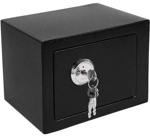 MG S8800 Trezor s mechanickým zámkom 23 × 17 × 17 cm, čierny