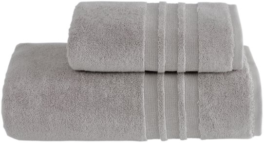 Soft Cotton Sada ručník a osuška PRESTIGE, 2 ks, světle šedá
