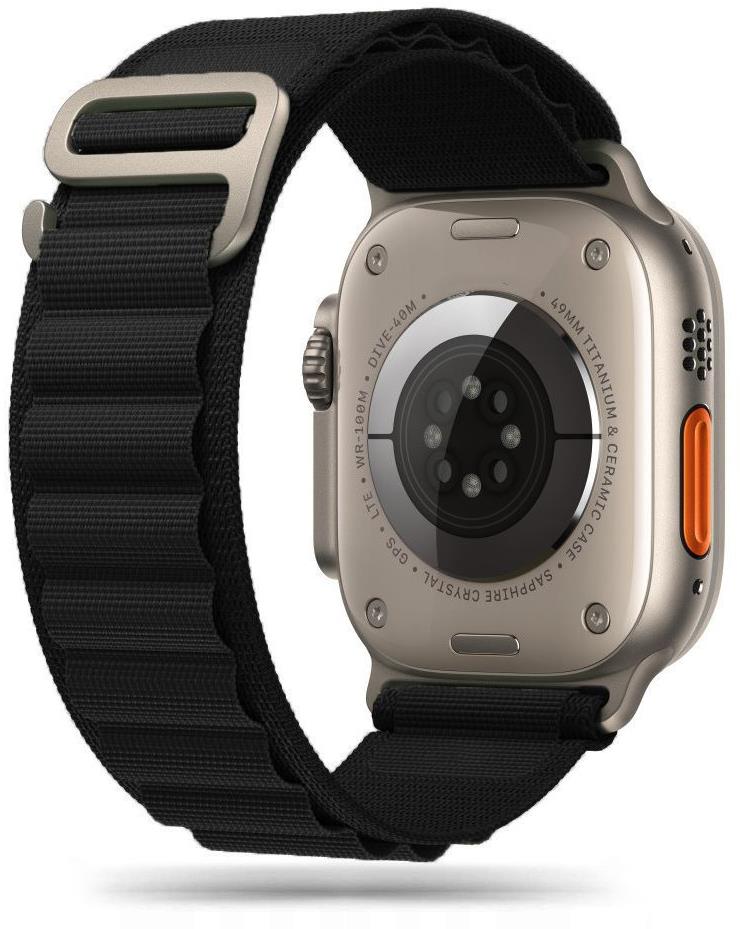 Tech-Protect Nylon na Apple Watch 44/45/49 mm, black