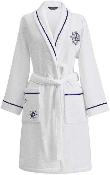 Soft Cotton – Dámsky krátky župan Marine Lady, biela, M