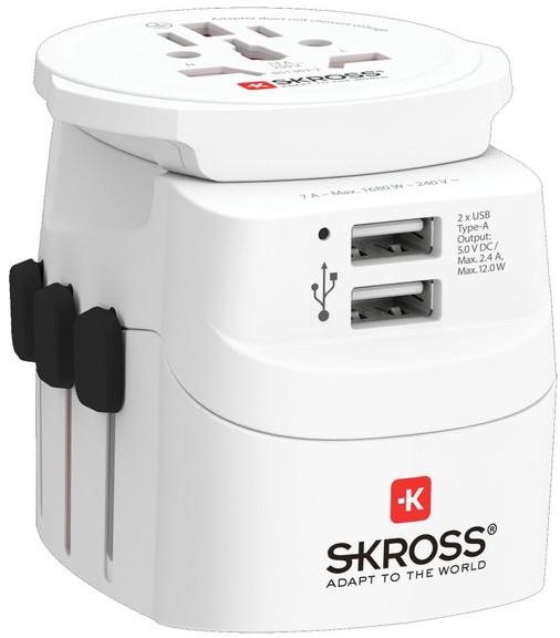 SKROSS PRO Light USB World, vr. adaptéra ostatných vidlíc