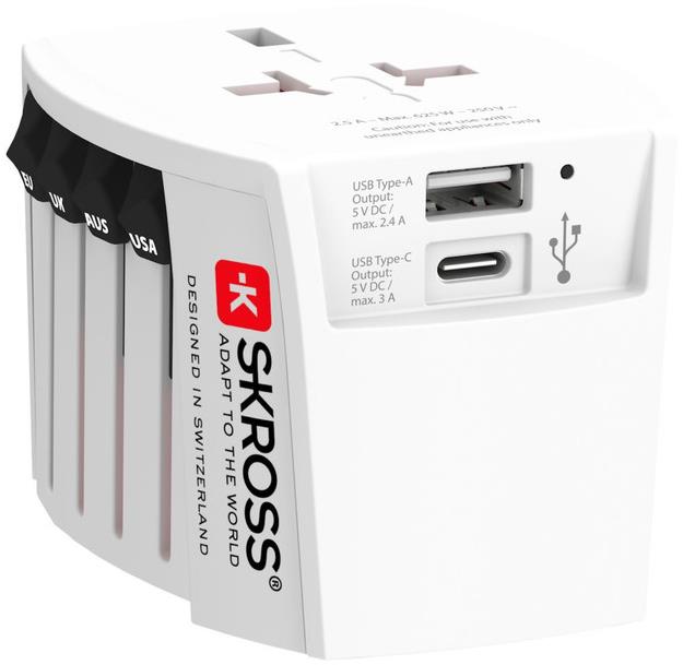 SKROSS MUV USB A + C univerzálny do 150 krajín