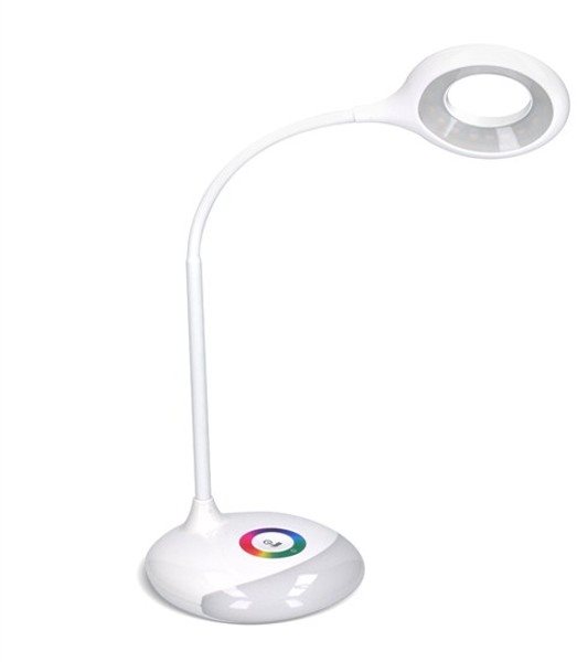 Solight LED stolná lampička nabíjacia, 5 W, RGB podsvietenie, stmievateľná, USB napájanie