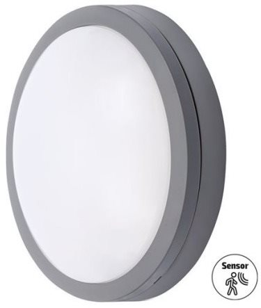 Solight LED vonkajšie osvetlenie so svetelným a pohybovým mikrovlnným senzorom