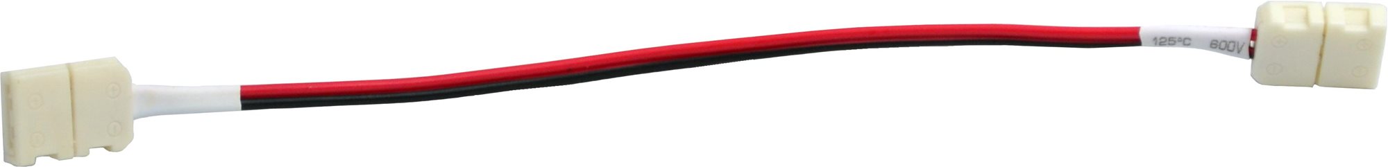 Solight prepojovací kábel pre LED pásy, 8 mm zacvakávací konektor na obidvoch stranách, 1 ks, vrecko
