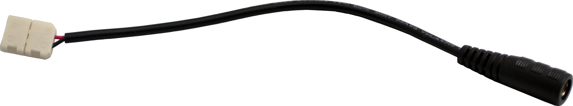 Solight napájací konektor pre LED pásy, 5,5 mm zdierka – 8 mm zacvakávací konektor, balenie 1 ks, vrecko