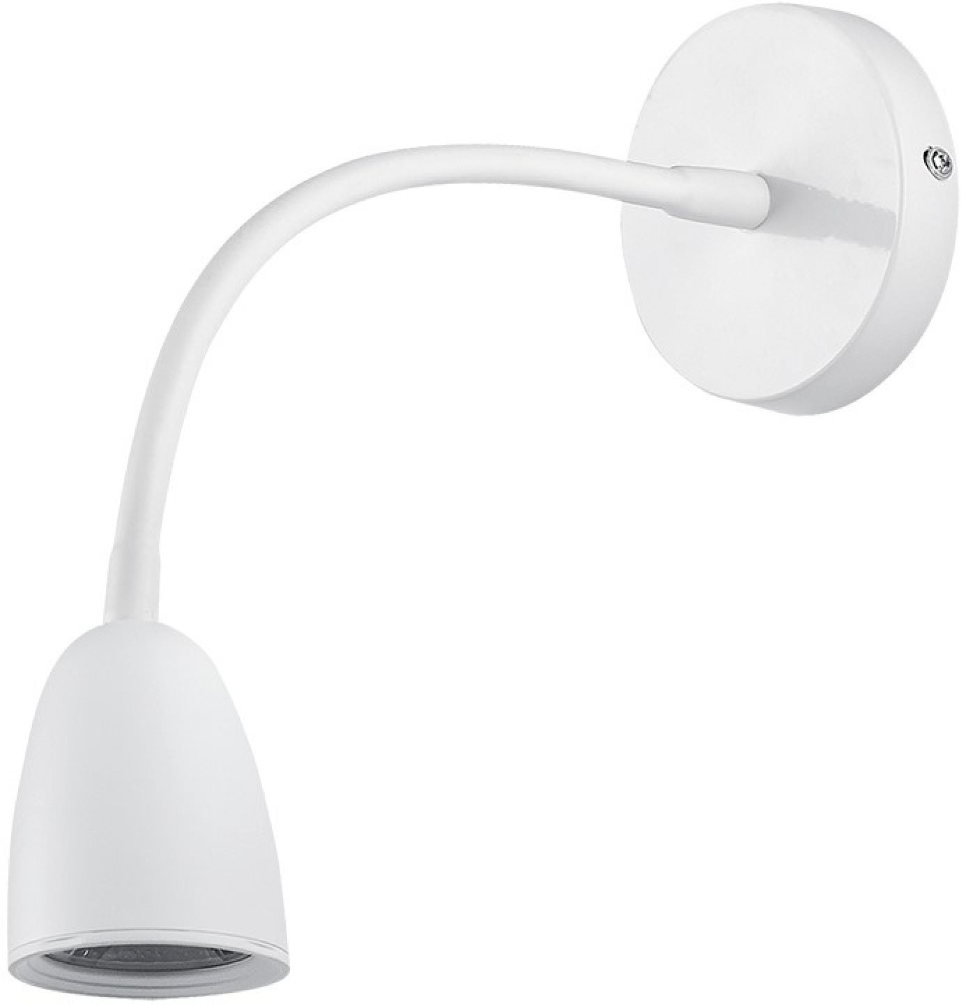 LED nástenná lampička, stmievateľná, 4 W, 280 lm, 3000 K, biela