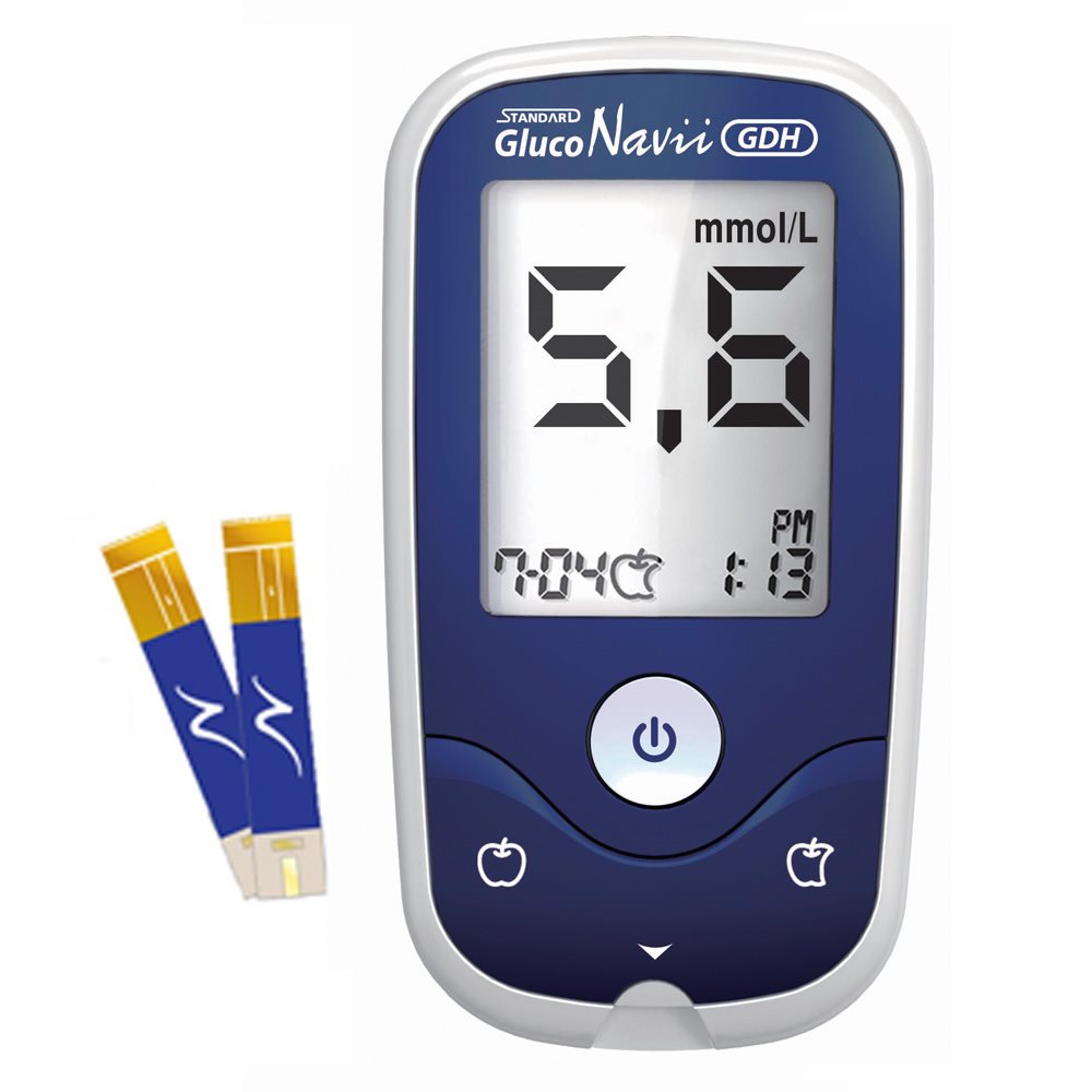 SD Biosensor Akčná SADA – Glukometr SD Gluco Navii NFC + 50 pásikov