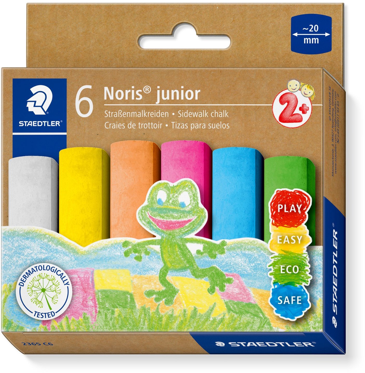 STAEDTLER Noris Junior chodníkové, bezprašné, 6 farieb