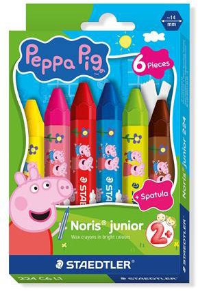 STAEDTLER Peppa Pig Noris junior jumbo, 6 farieb