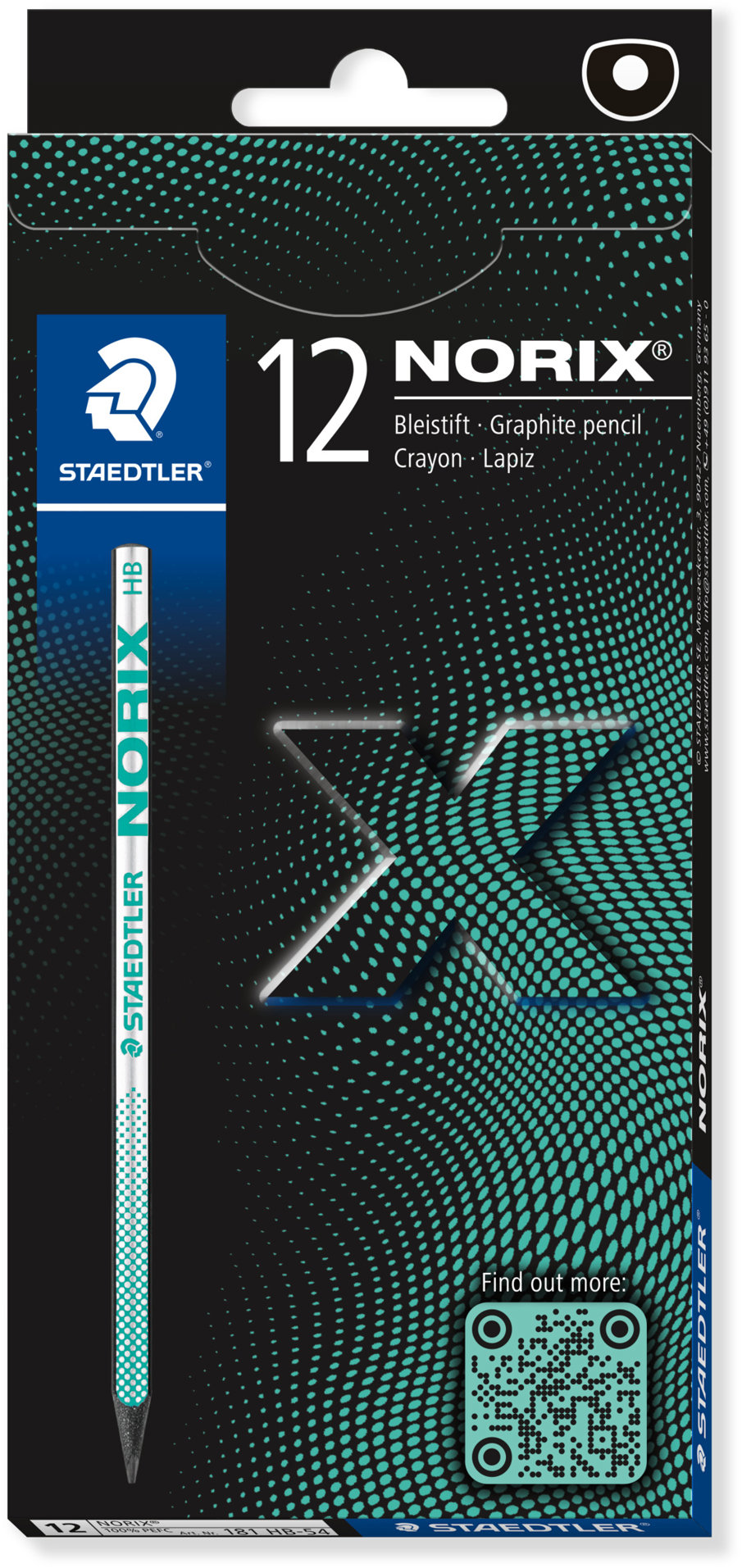STAEDTLER Norix 181, HB, zelená – balenie 12 ks