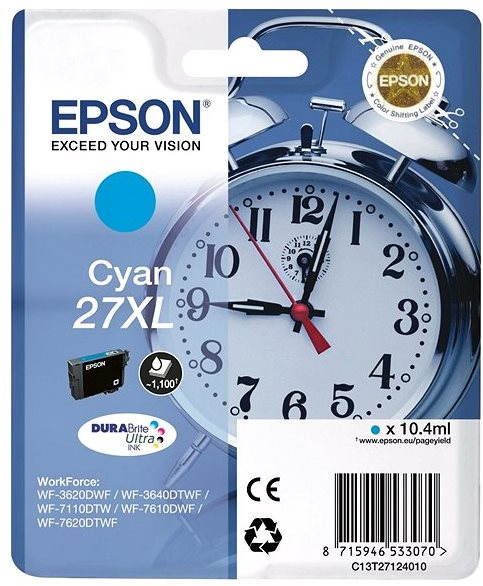 Epson T2712 27 XL azúrová