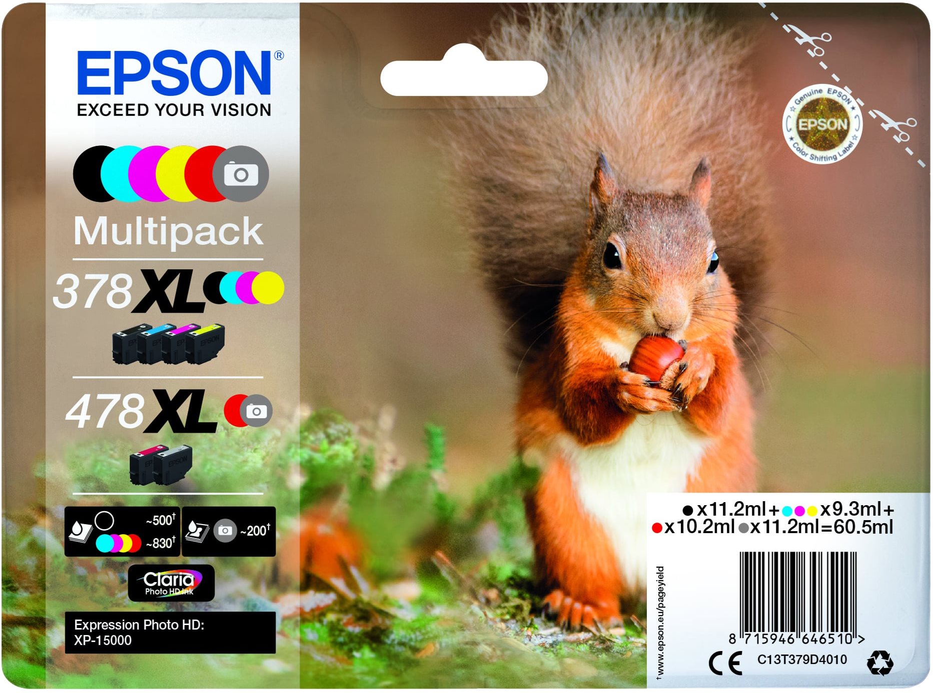 Epson 378XL + 478 XL multipack