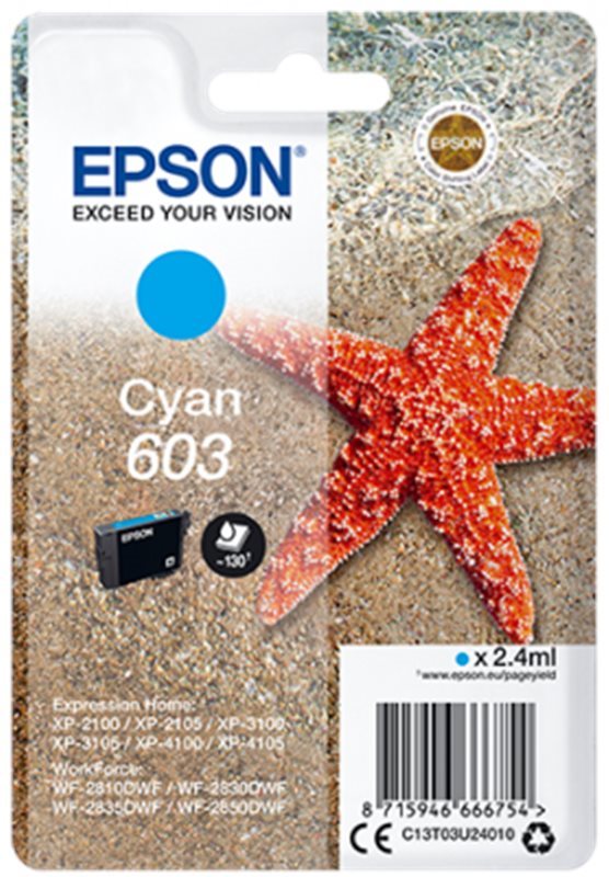 Epson 603 azúrová