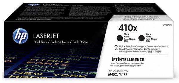 HP CF410XD č. 410X Dual Pack čierny 2ks