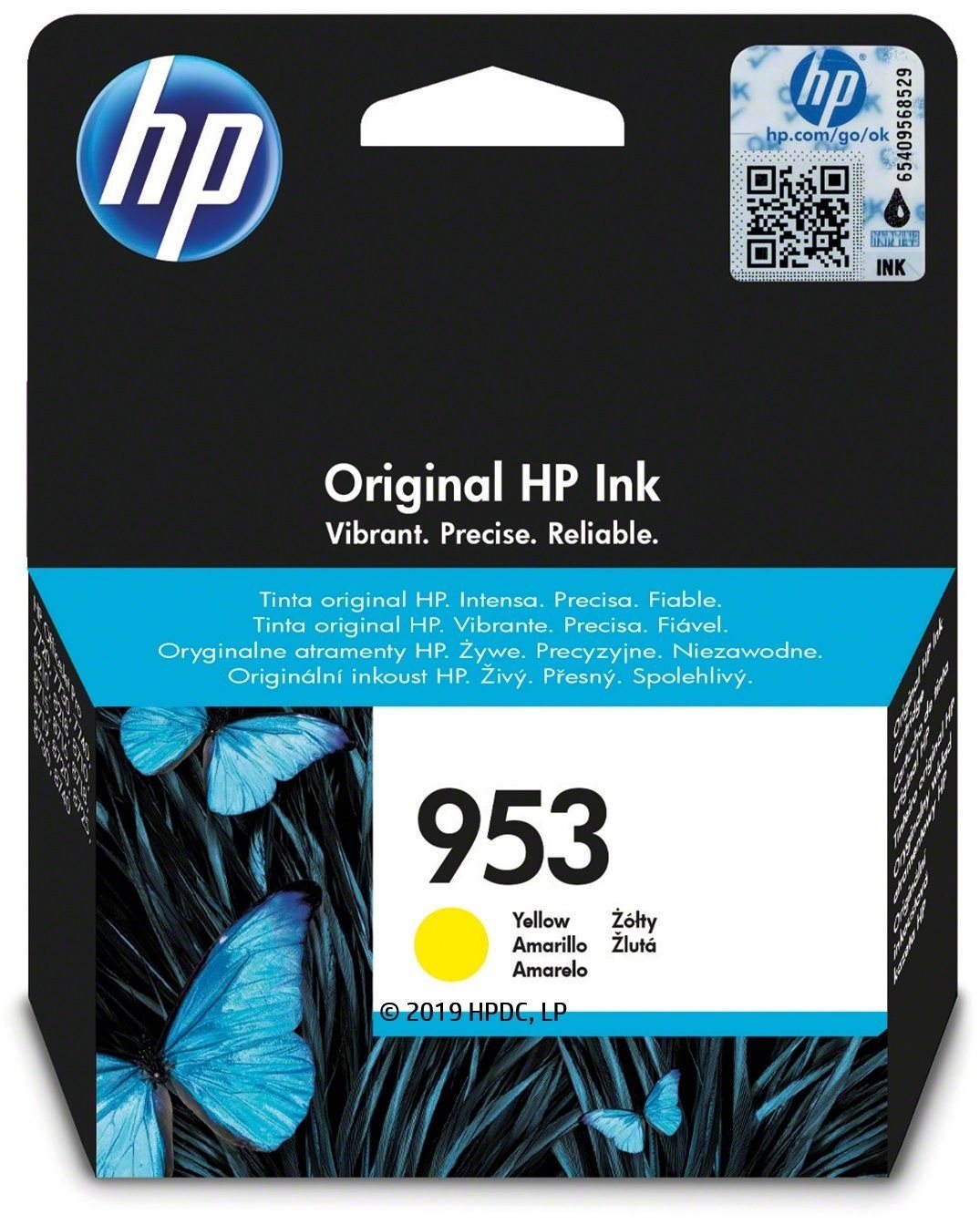 HP F6U14AE č. 953 žltá