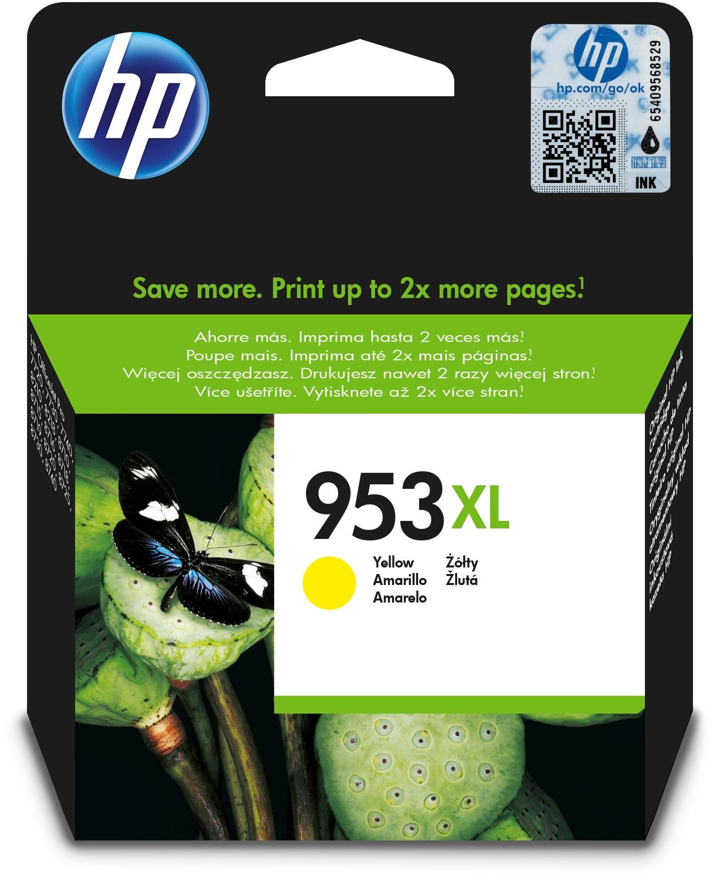 HP F6U18AE č. 953XL žltá