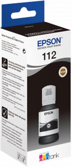 Epson 112 EcoTank Pigment Black ink bottle čierna