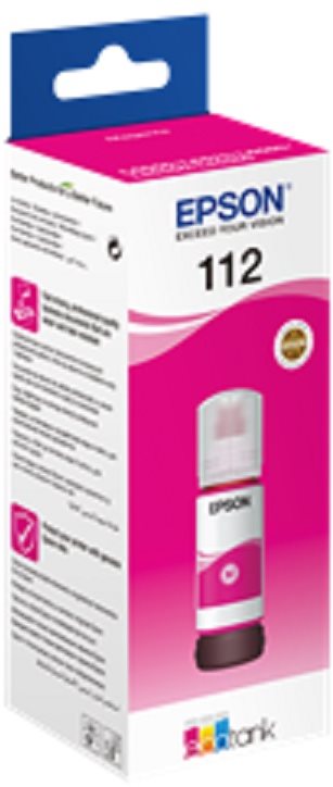 Epson 112 EcoTank Pigment Magenta ink bottle purpurová