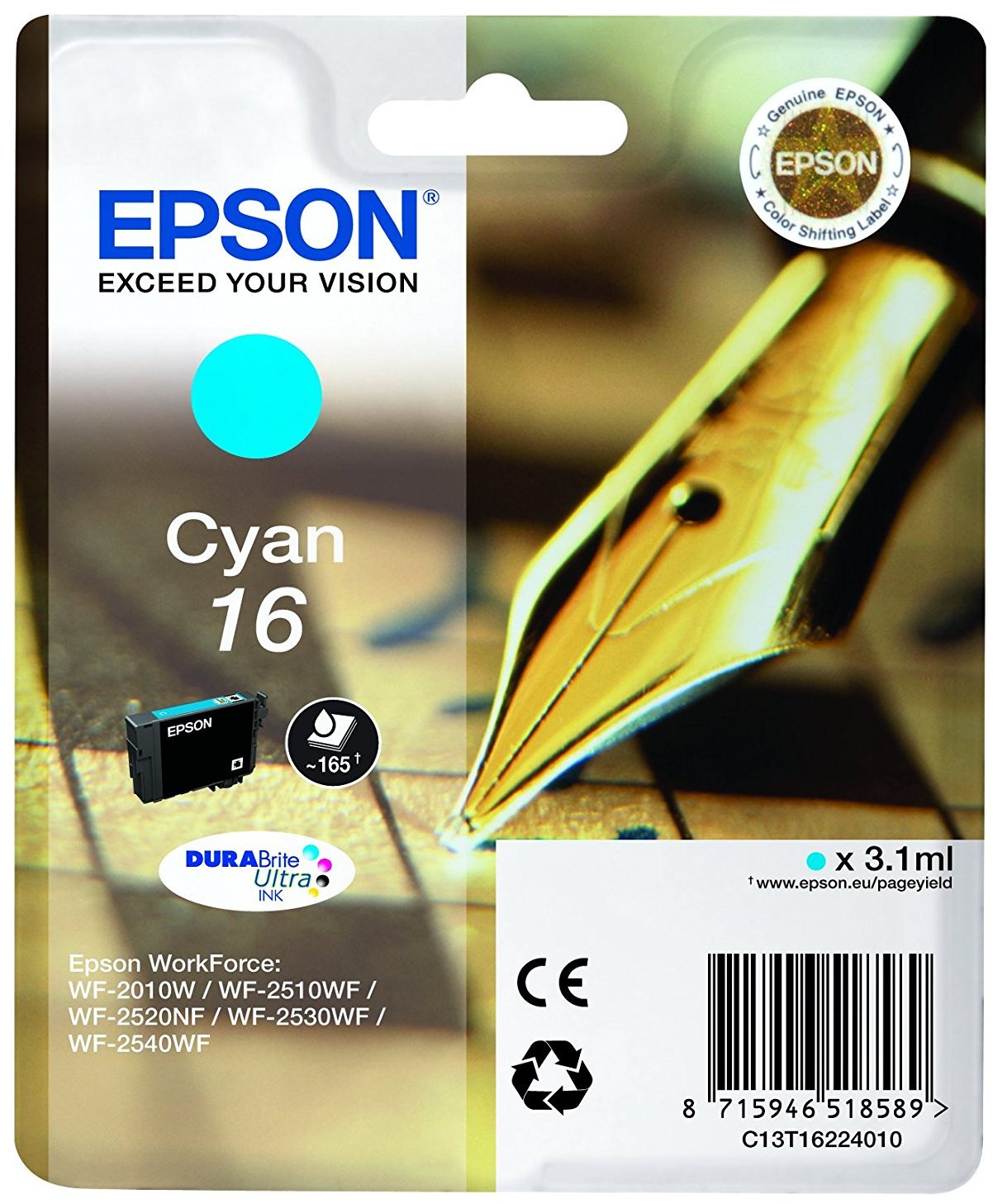 Epson T1622 azúrová