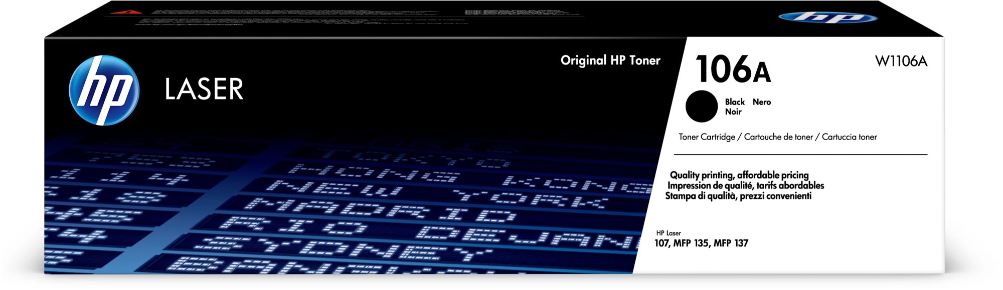 HP W1106A č. 106A čierny originálny
