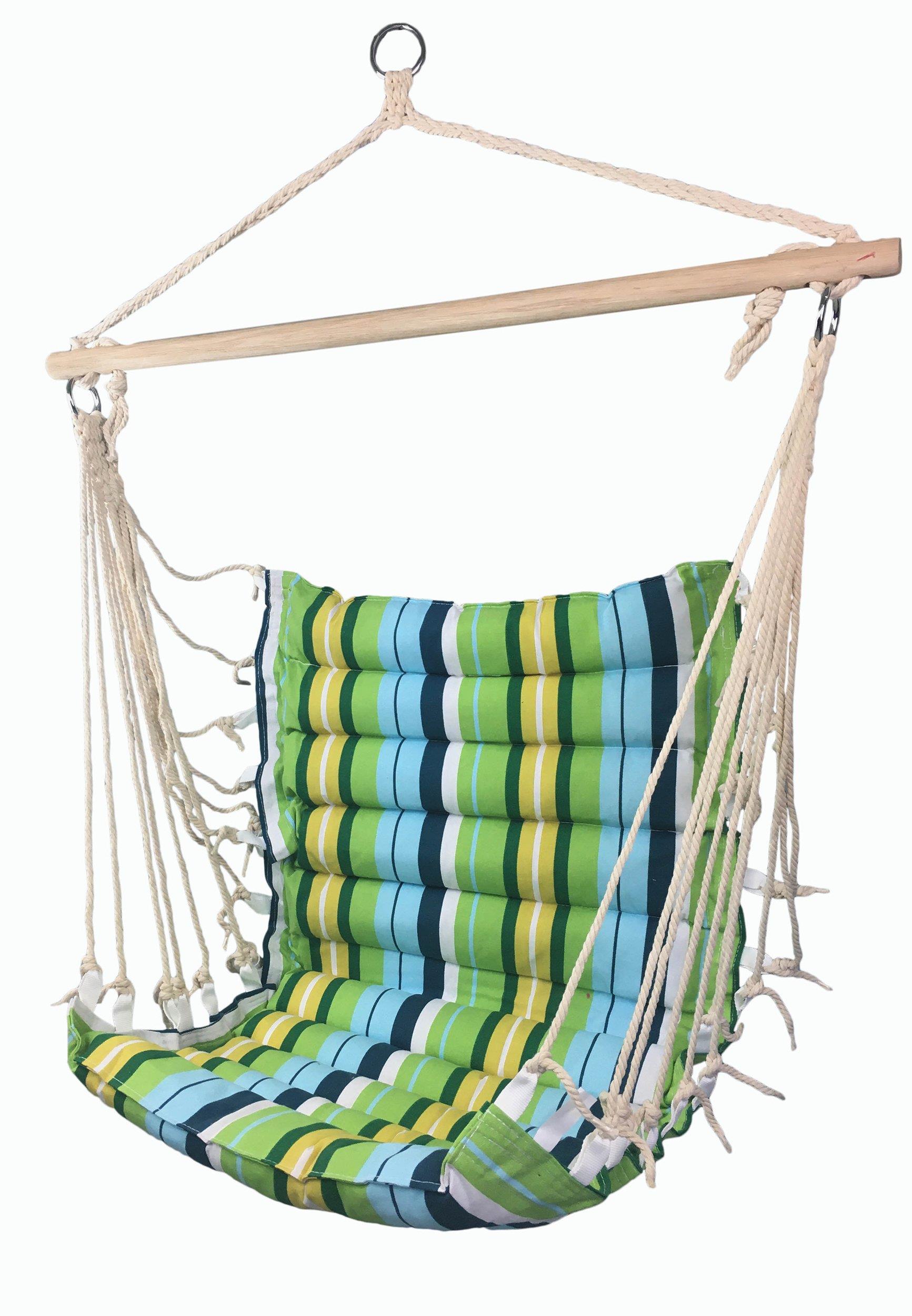 SEDCO Závesné hojdacie kreslo Relax zelená/modrá