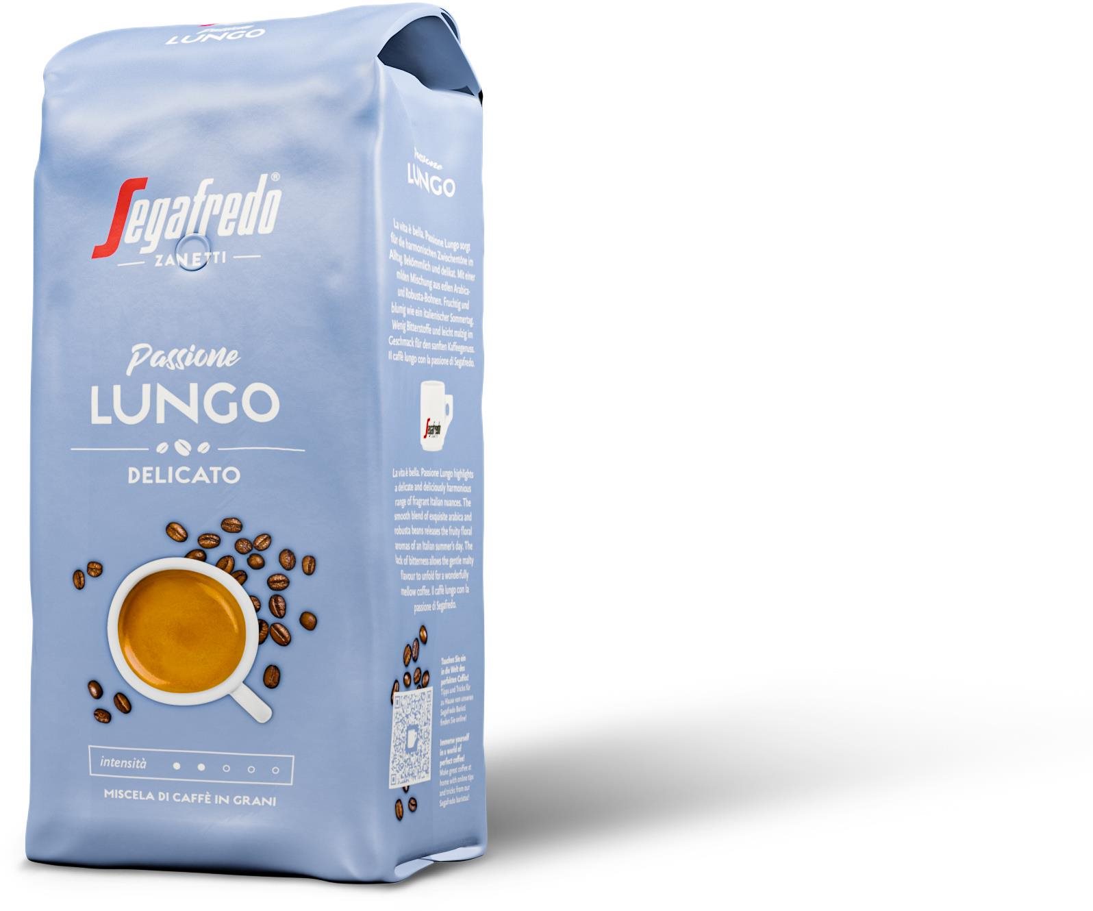 Segafredo Passione Lungo 1 000 g zrnková
