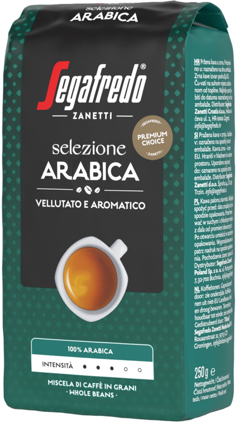 Segafredo Selezione Arabica 250 g, mletá káva