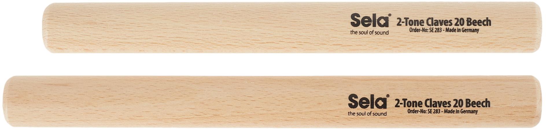 SELA 2-Tone Claves 20 Beech