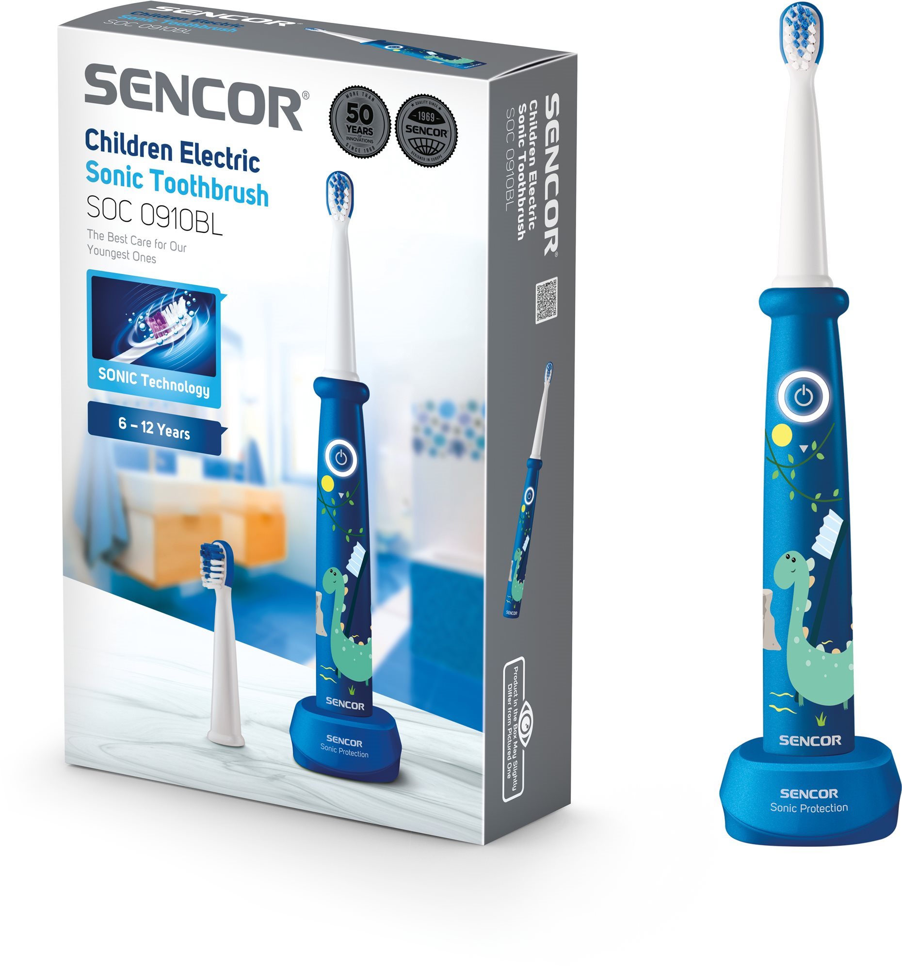 SENCOR SOC 0910BL Detská sonická zubná kefka