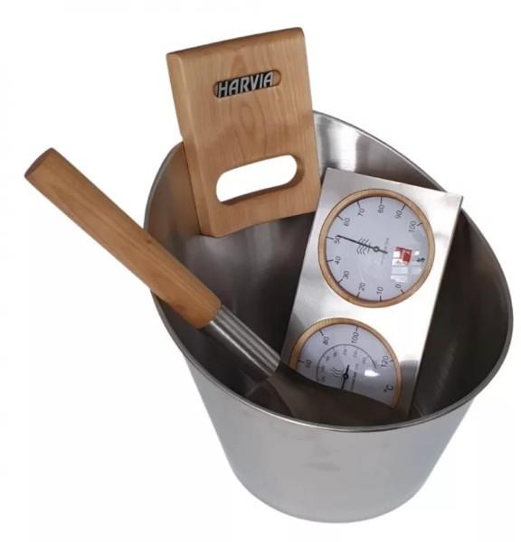 HARVIA Vedro do sauny s príslušenstvom, oceľ