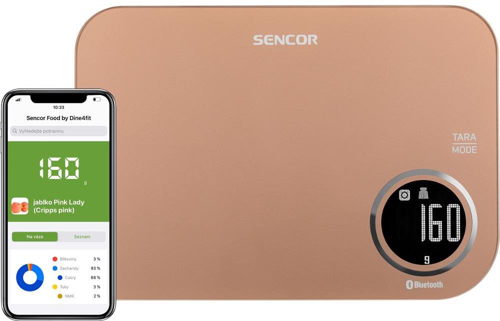 SENCOR SKS 7076GD Smart kuchynská váha