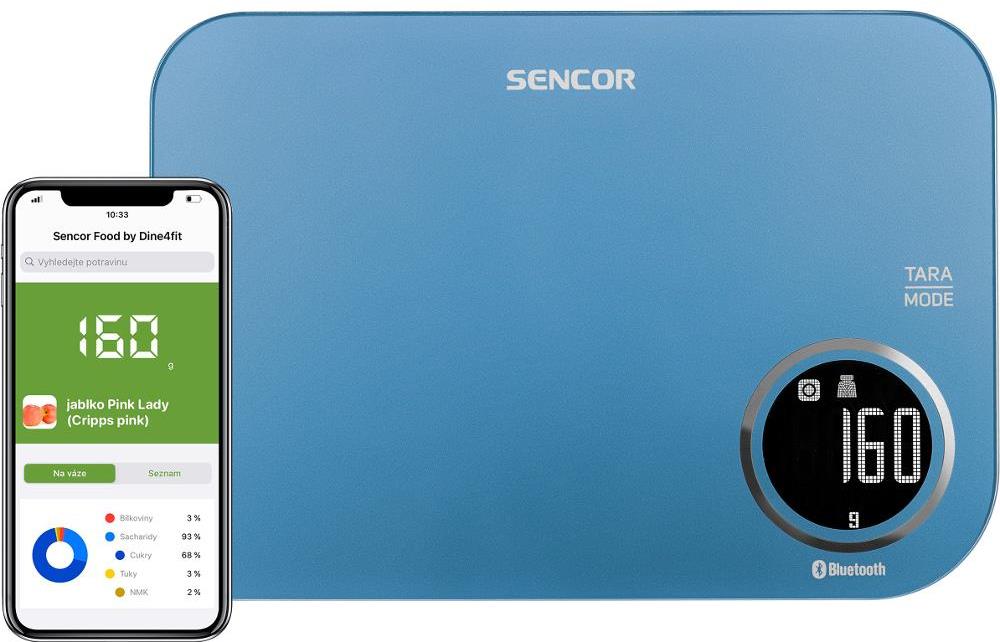 SENCOR SKS 7072BL Smart kuchynská váha