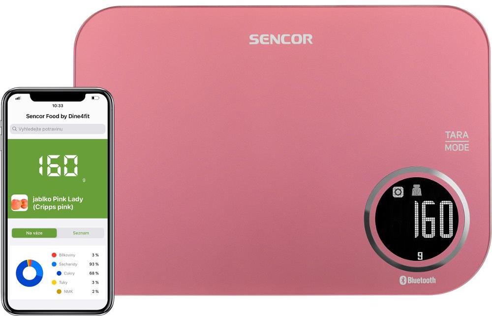 SENCOR SKS 7074RD Smart kuchynská váha