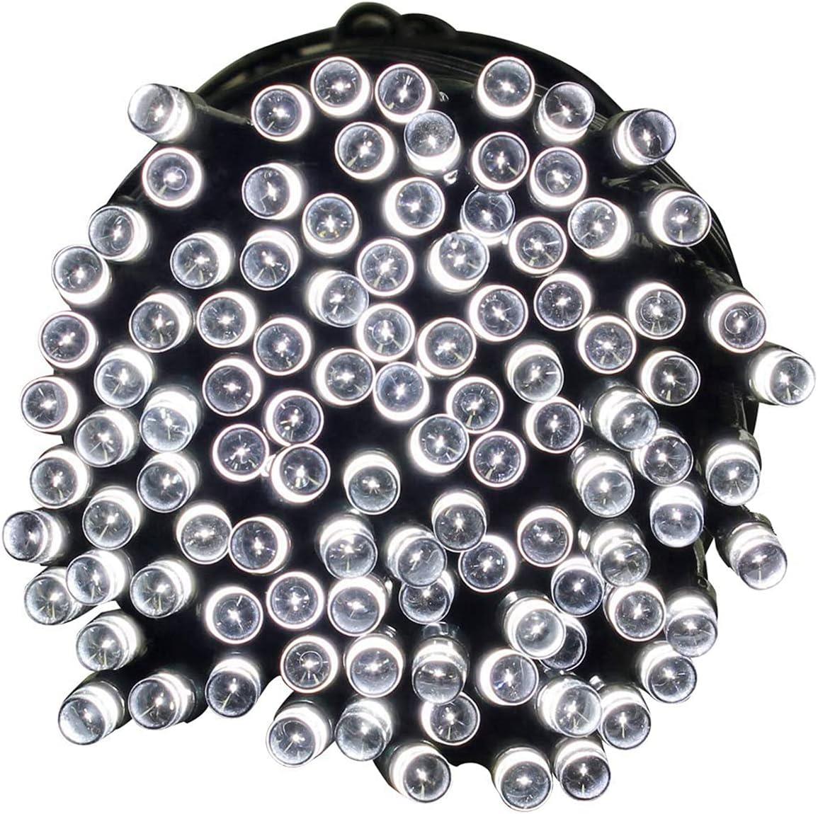 Senzanakupy Vnútorná vianočná reťaz 10 m 100 LED na batérie, studená biela