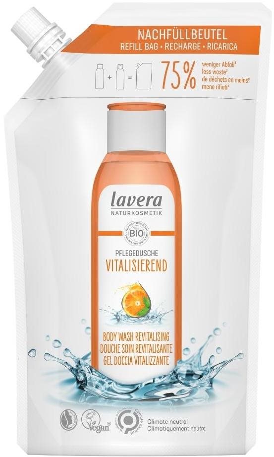 LAVERA Revitalizujúci Sprchový gél s pomarančovo-mätovou vôňou 500 ml – náhradná náplň