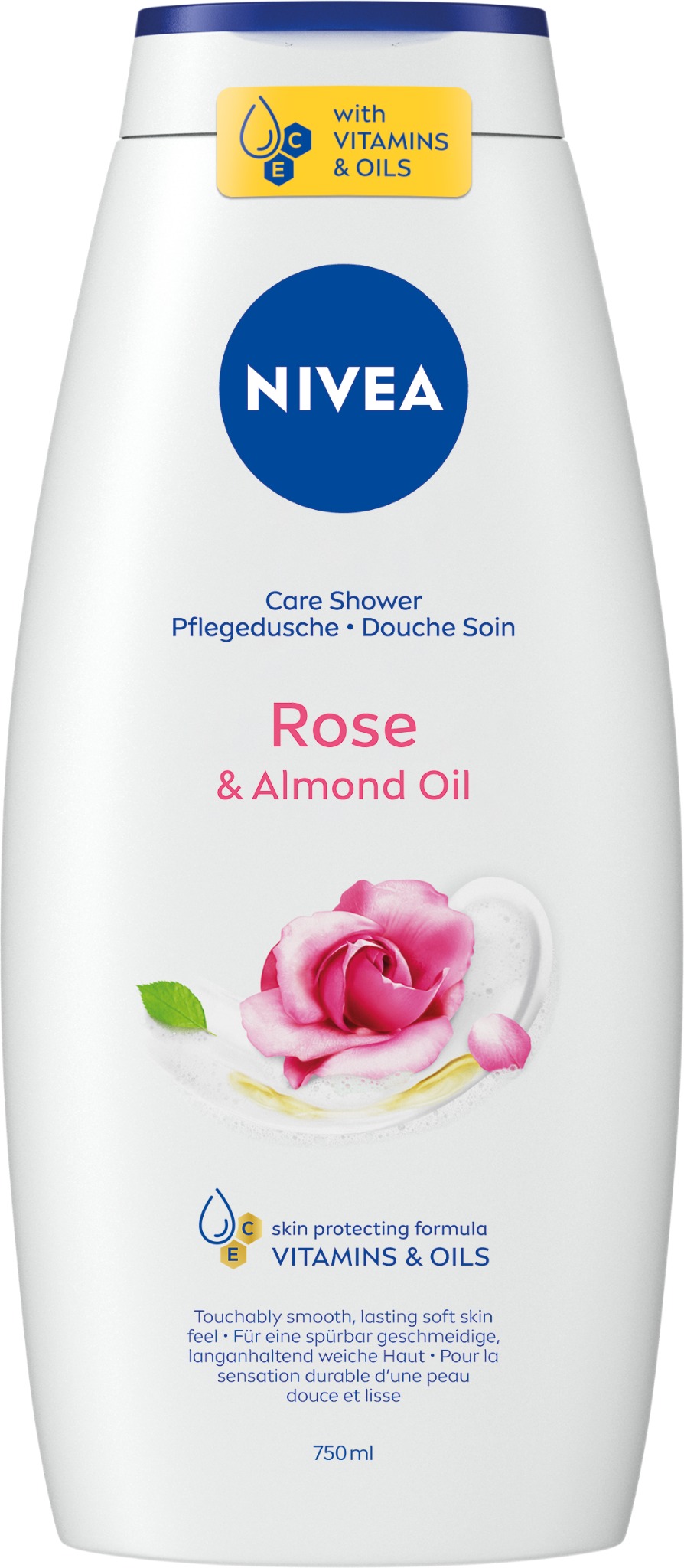 NIVEA Shower Rose&Almond Oil 750 ml