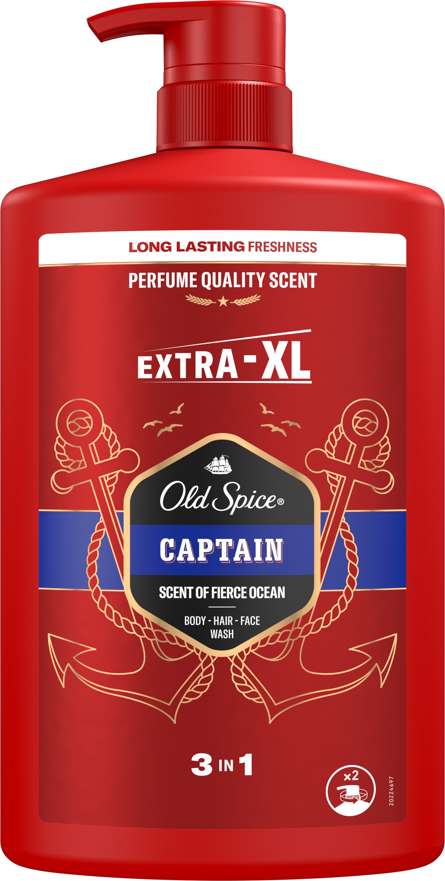 Old spice Captain Sprchový gél a šampón 3v1 1000ml