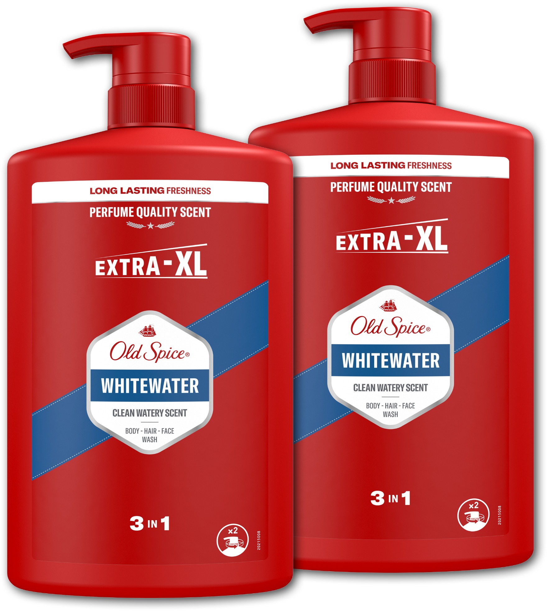 OLD SPICE WhiteWater Sprchový gél 3 v 1 2× 1000 ml
