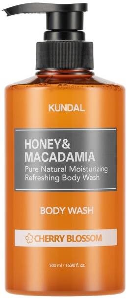 KUNDAL Honey & Macadamia Pure Body Wash Cherry Blossom 500 ml