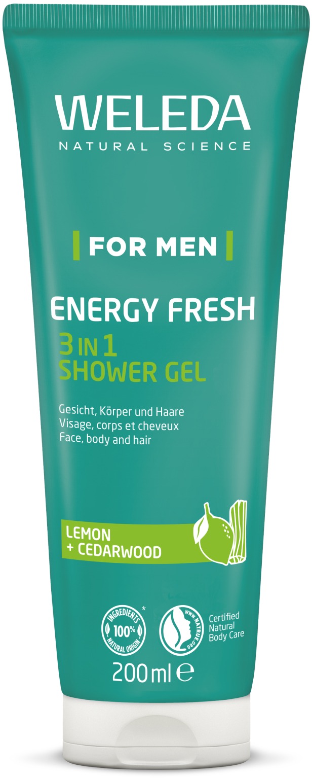 WELEDA For Men Energy Fresh 3in1 sprchový gél 200 ml