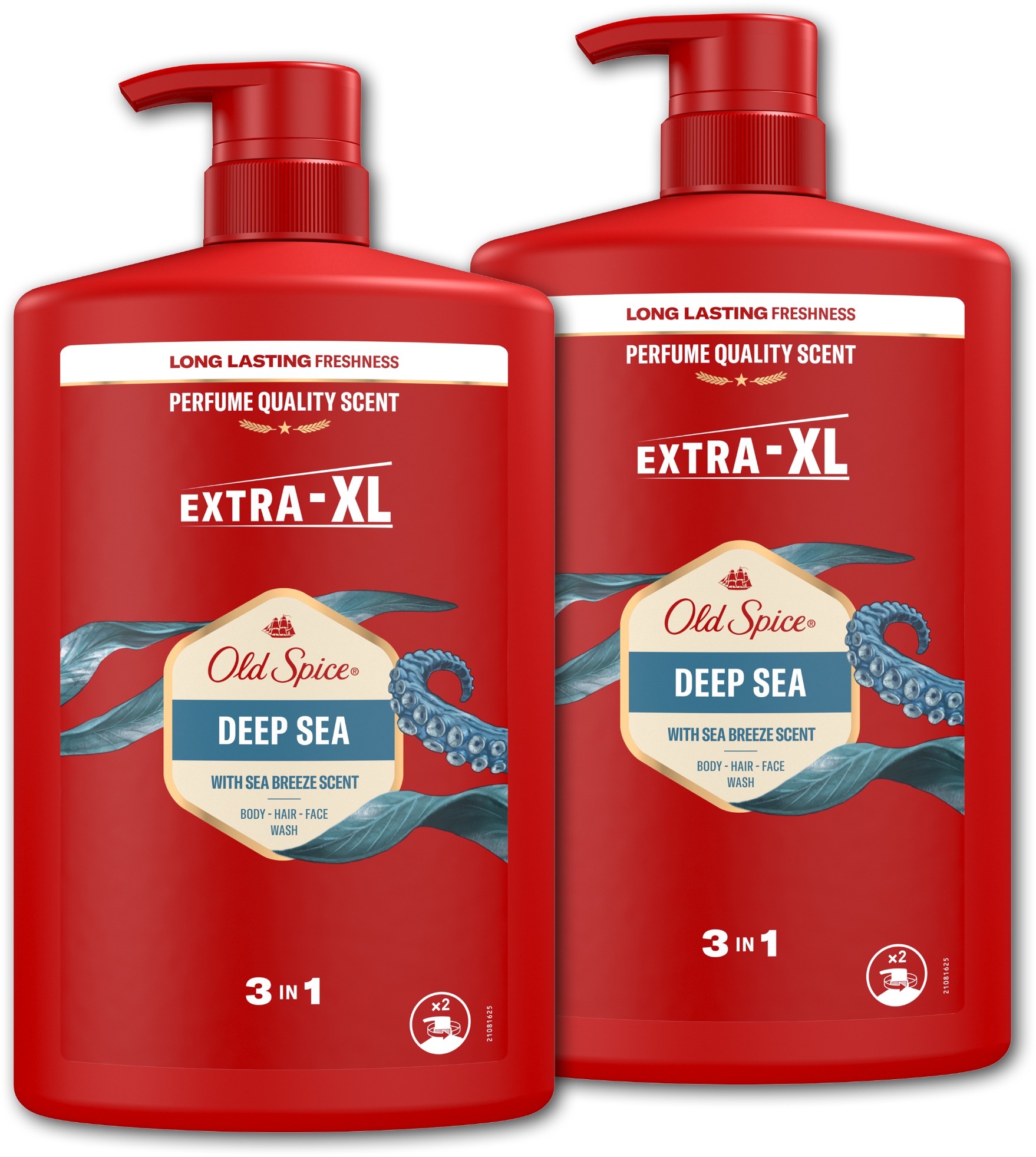 OLD SPICE Deep Sea Sprchový gél 3 v 1 2× 1000 ml