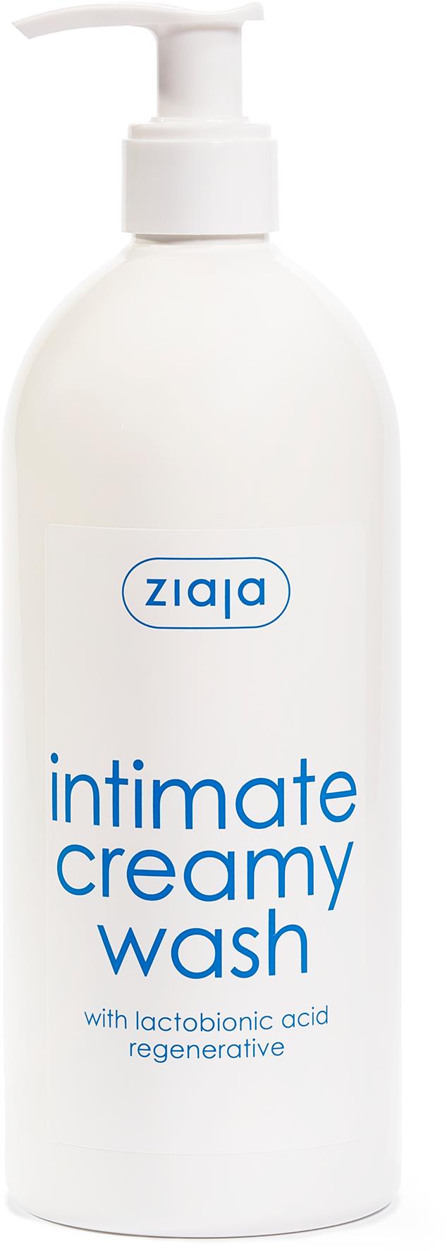 ZIAJA Krémová Intímna hygiena regeneračná s kyselinou laktobiónovou 500 ml